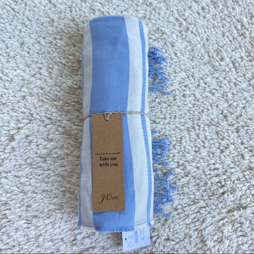NEW! J Crew Stripped Lightweight Beach Towel